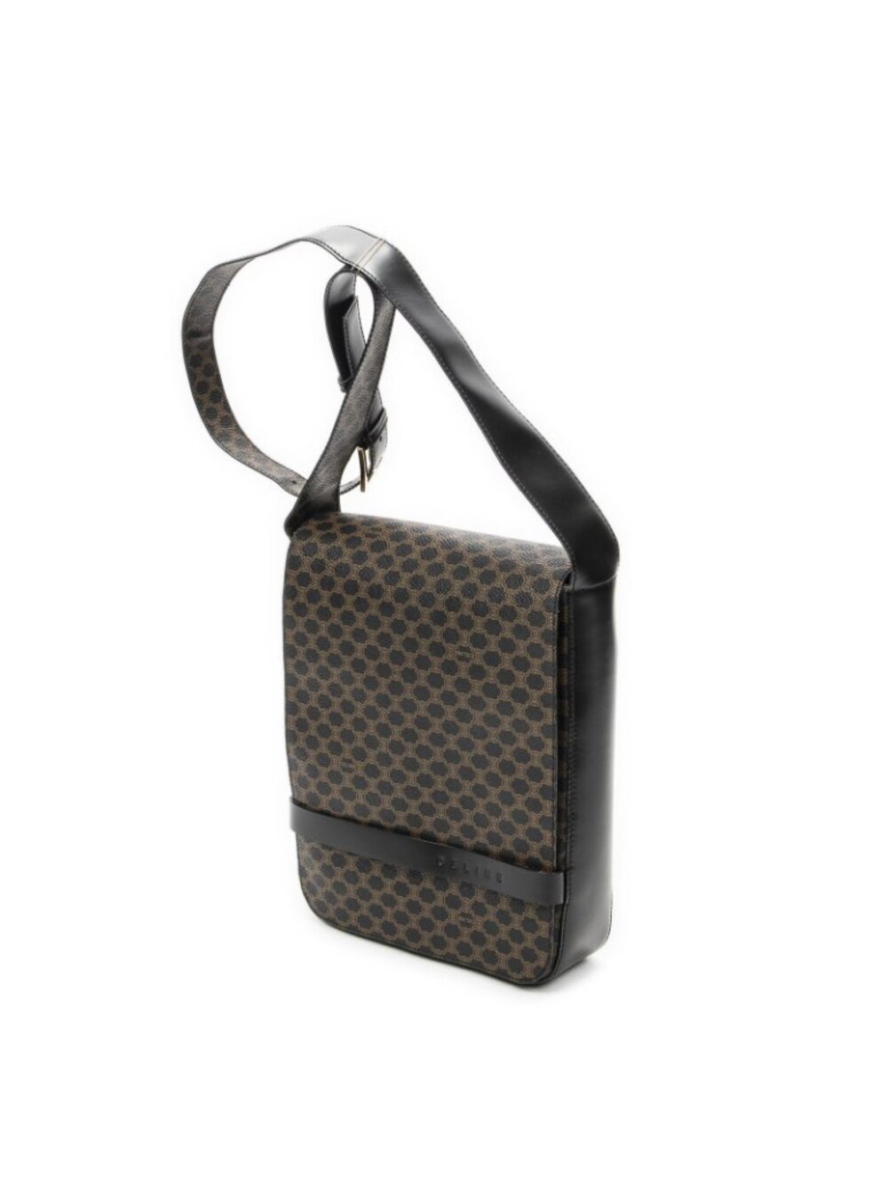 Celine Small Messenger Black Brown Macadam Canvas - Picture 2 of 10